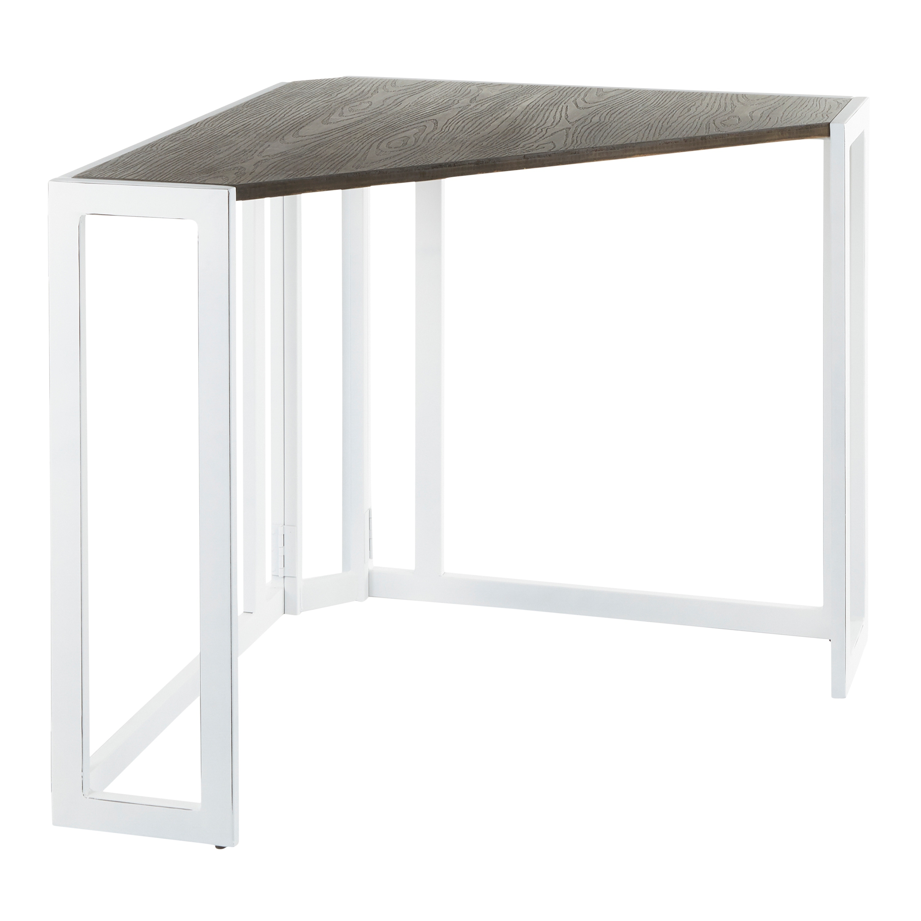 Shop Roman Industrial Wood Metal Corner Desk Overstock 31132793