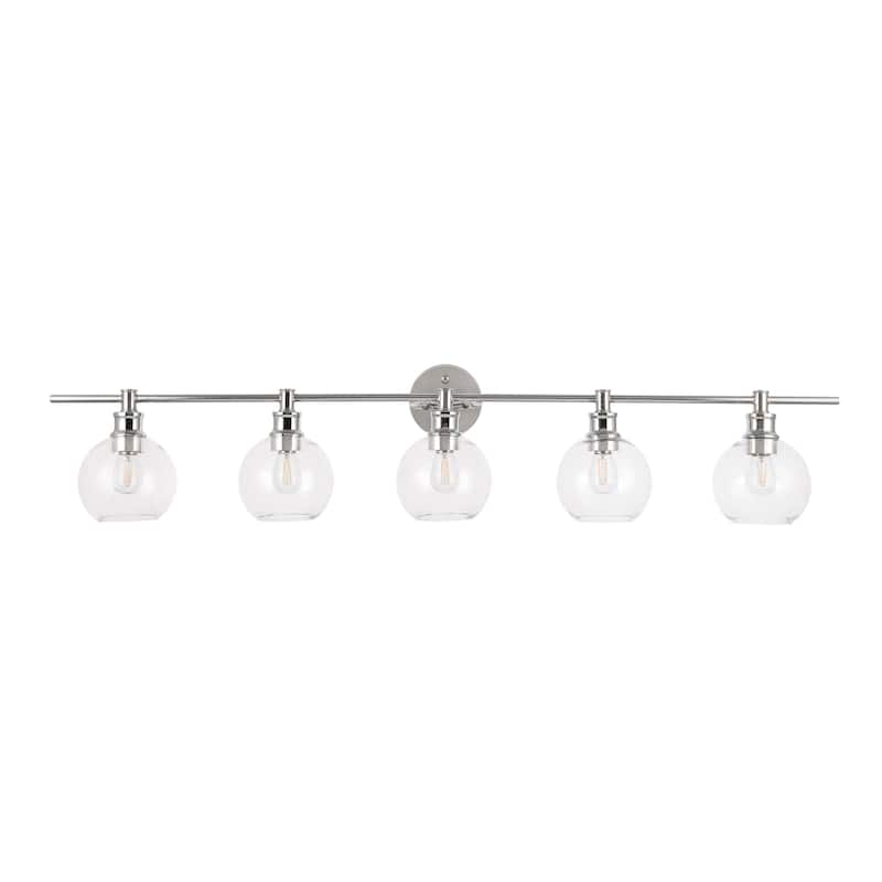 Elegant Lighting Collier 5 Light 47" Wide Bathroom Vanity Light with
