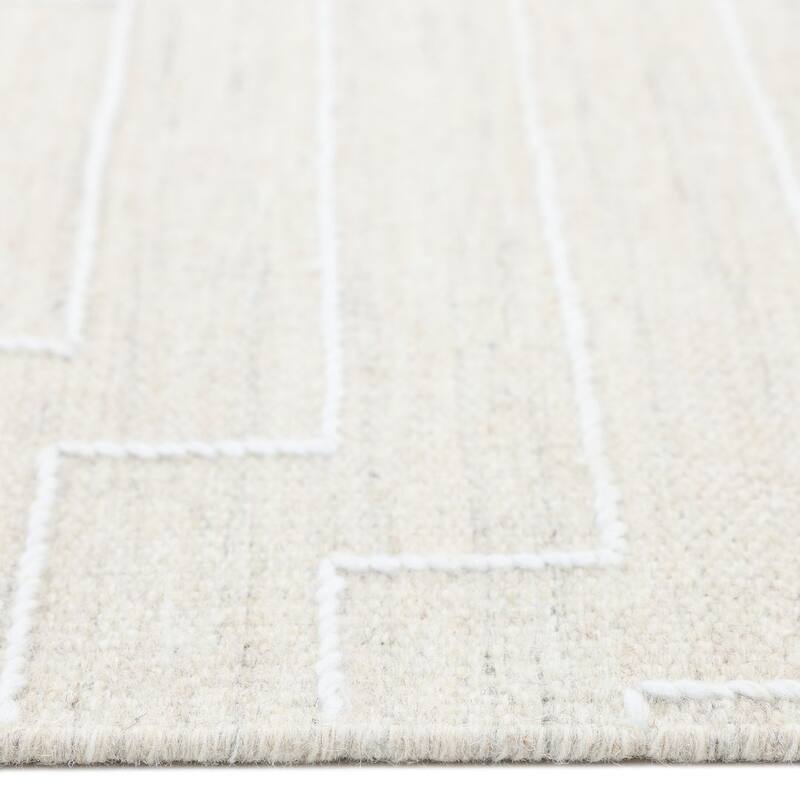 Overton Handmade Modern Contemporary Geometric Area Rug