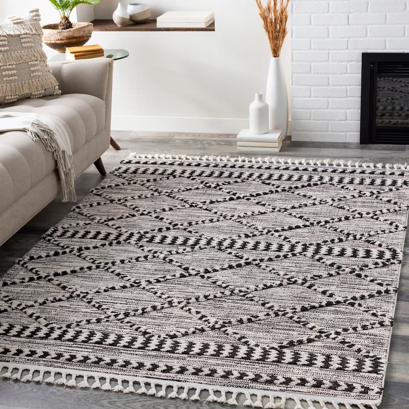 Artistic Weavers Clem Contemporary Heathered Geometric Area Rug - 5'3" x 7'3" - Grey
