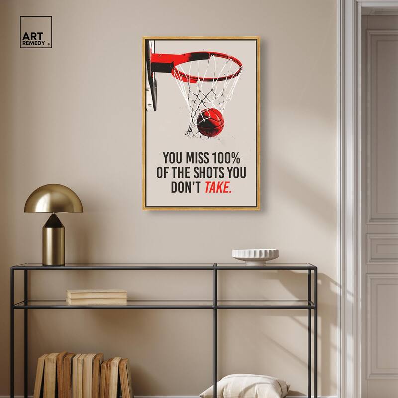 The Shots You Take Hoop Canvas by Art Remedy