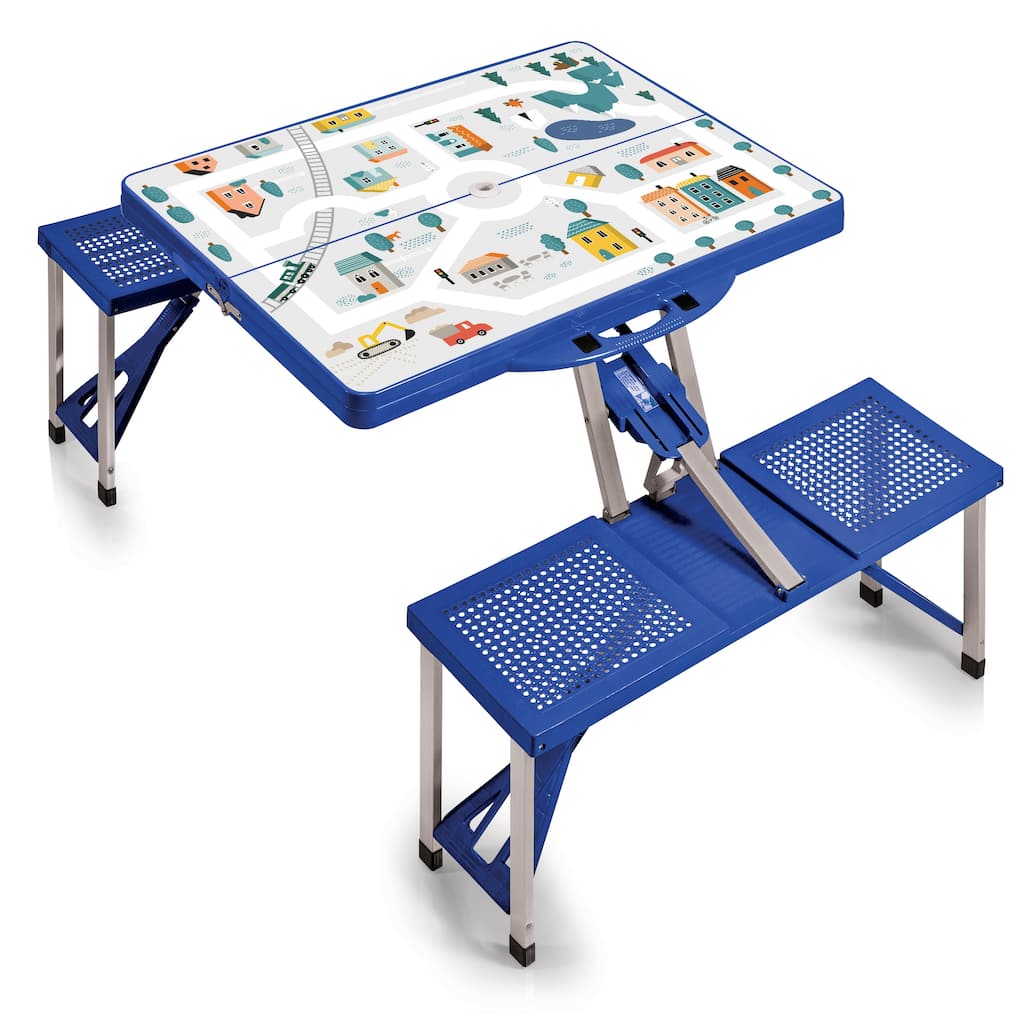 Oniva Outdoor Play Town Picnic Table, (Blue)