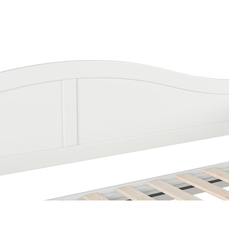 Oasis Twin Daybed - White Wood Frame, Modern Design, Durable Lounging Bed