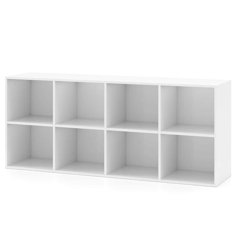Costway 8-Cube Bookcase Bookshelf with 2 Anti-Tipping Kits Storage - See Details