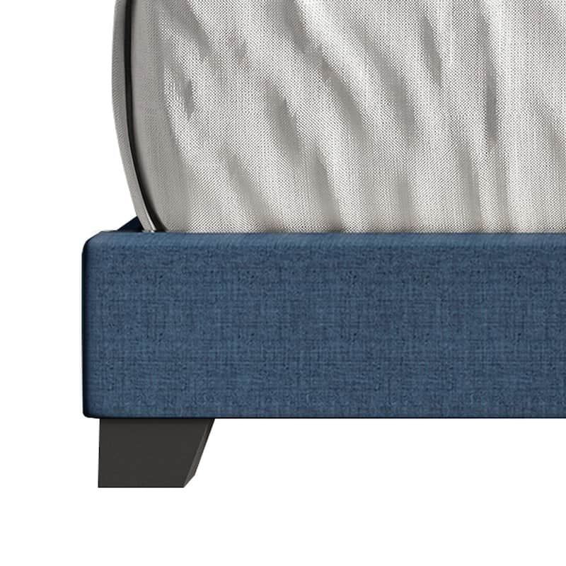 CraftPorch Glam Button Tufted Wingback Upholstered Bed