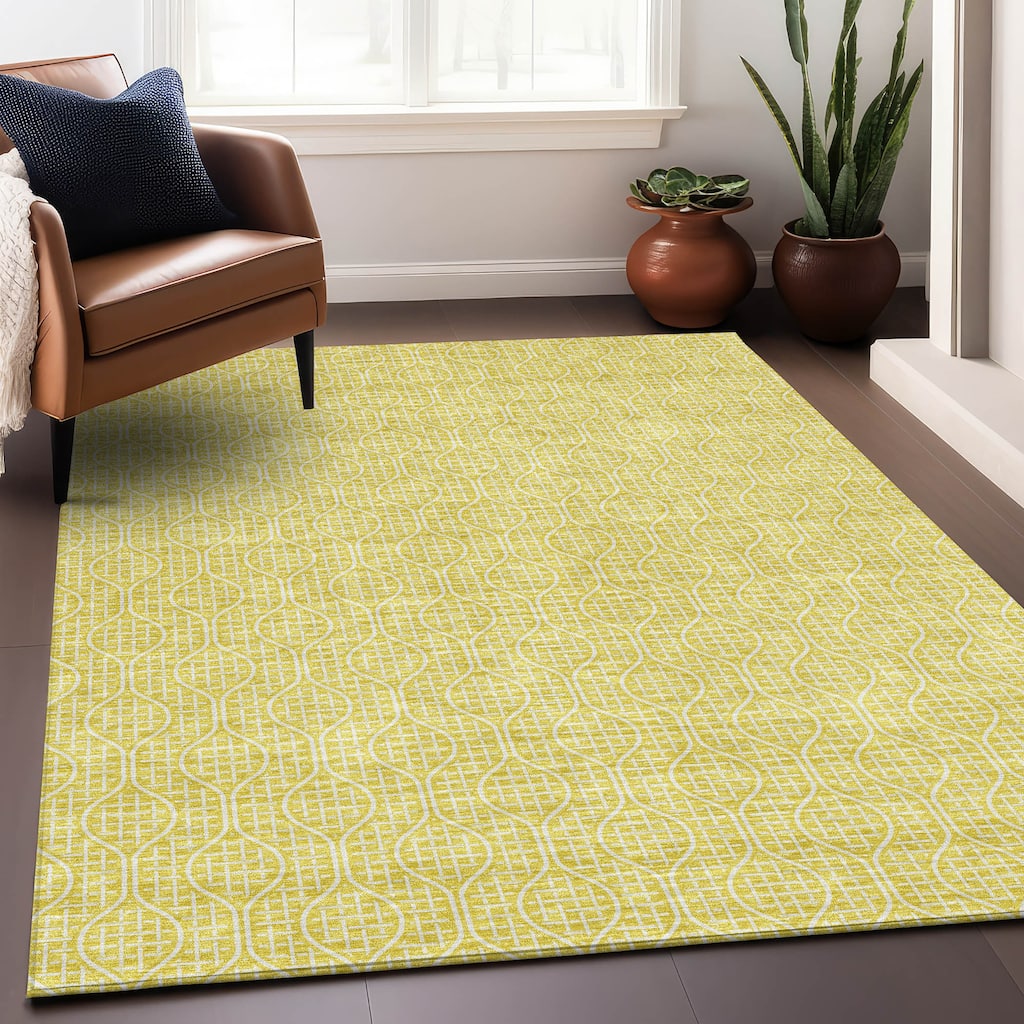 Premium Washable Super Soft Modern Teardrop Mayfield Rug