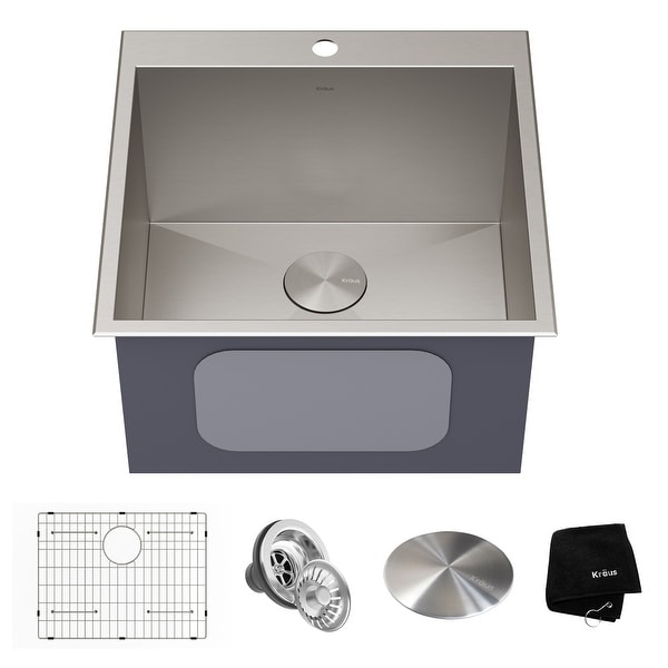KRAUS Standart PRO Stainless Steel Topmount Drop-In Kitchen Sink. Opens flyout.