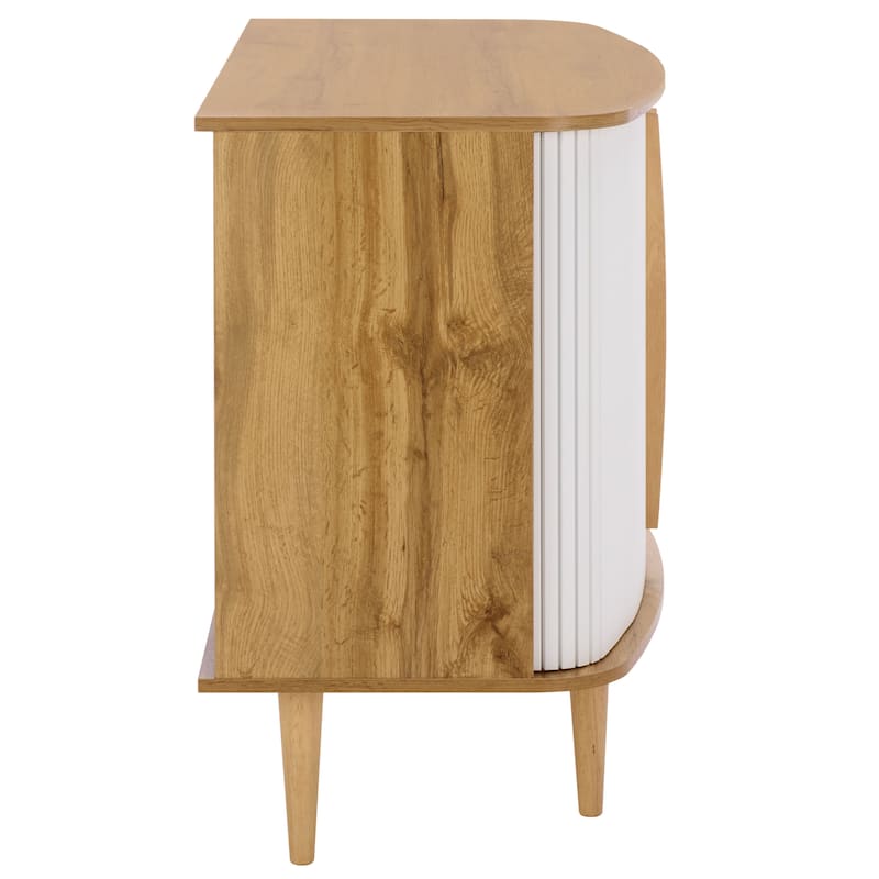 SAFAVIEH Home Sabby Tambour Door Compact Sideboard/TV Stand - 39"W x 20"D x 32"H