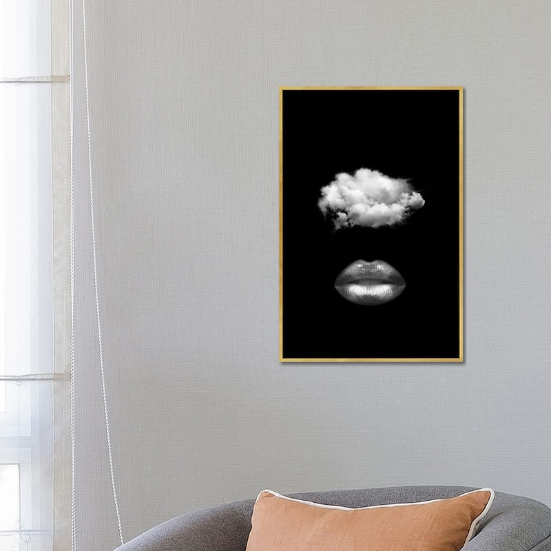 iCanvas "Lips" by Tatiana Amrein Framed