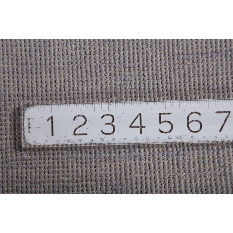 Hand Knotted Oriental 100% Wool Carpet Modern Solid Navy Blue & Blues Gabbeh Area Rug - 13' 10'' X 10' 1''