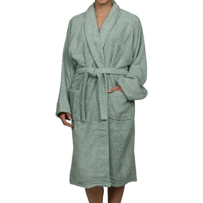 100% Cotton Soft Terry Adult Unisex Lightweight Bathrobe by Superior