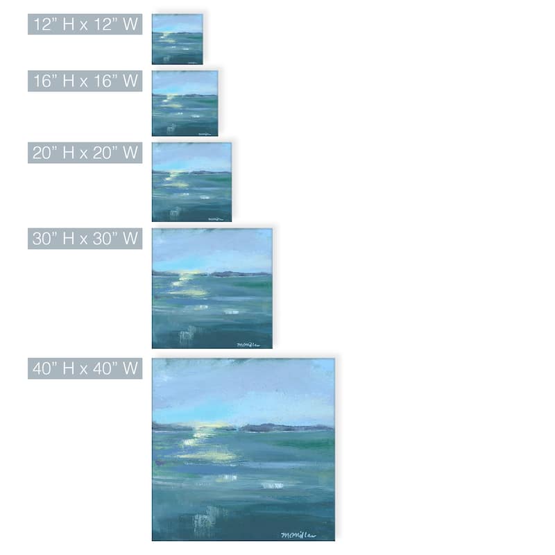 Dusk on the Water' Wrapped Canvas Wall Art by Leslie Owens