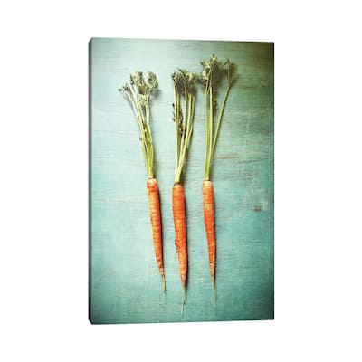 iCanvas "Three Carrots" by Olivia Joy StClaire Canvas Print