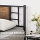 preview thumbnail 4 of 5, VECELO Wood Platform Kids Bed Frame with Headboard,Twin Size Bed Set of 2