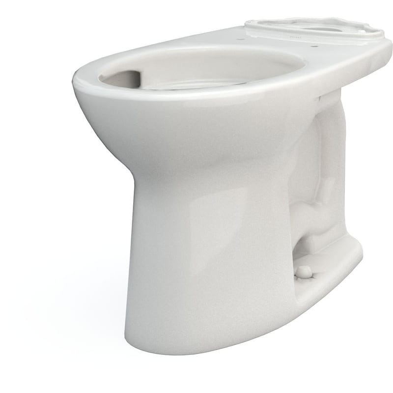 TOTO Drake Elongated Universal Height Tornado Flush Toilet Bowl with