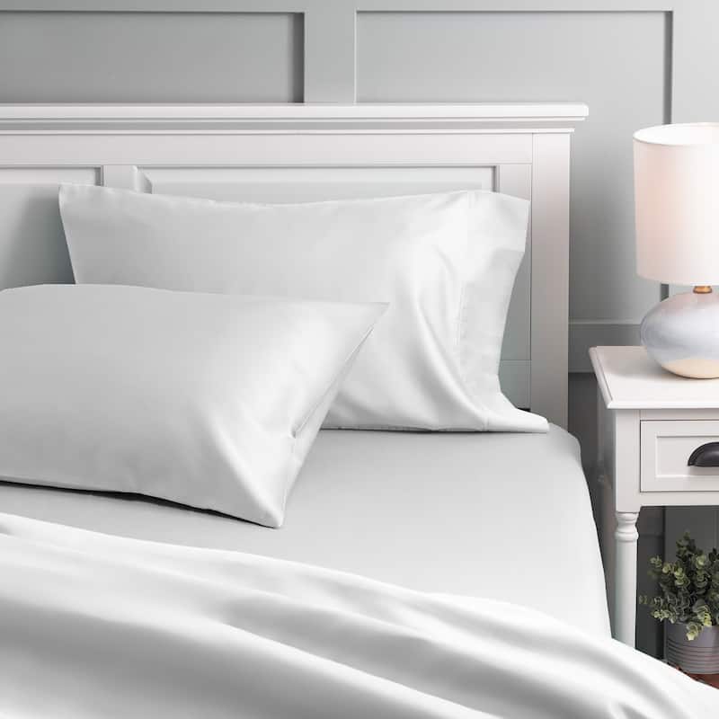 Purity Home 300TC Organic 100% Cotton Cool Crisp Percale Sheet Set