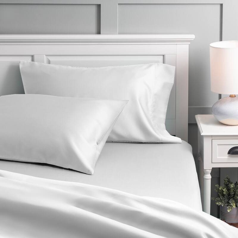 Purity Home 300-Thread Count Ultra-Soft & Silky Cotton Rayon Sheet Set
