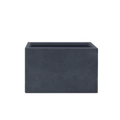 Kante Rectangular Lightweight Concrete and Weather Resistant Fiberglass Indoor Outdoor Long Planter with Drainage Hole