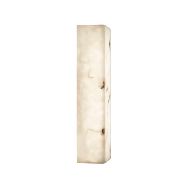 Justice Design LumenAria - Medley 17" LED ADA Wall Sconce - Faux Alabaster Shade