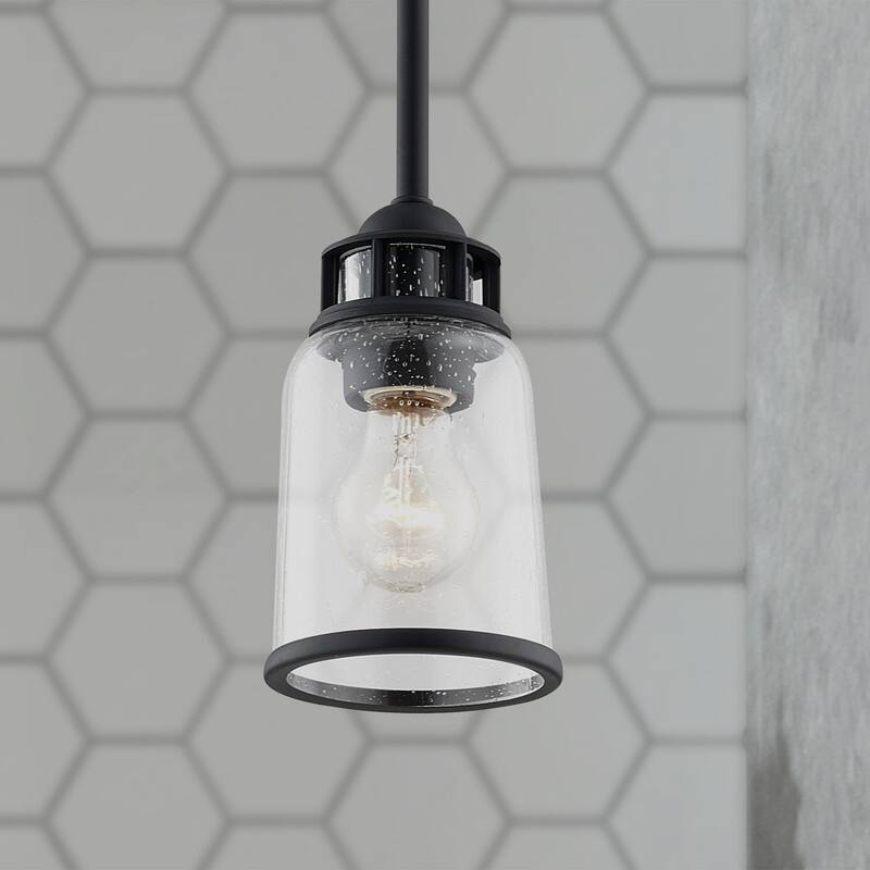Livex Lighting 1 Light Mini Pendant, 40021-04 - 5" Dia x 15" - 45" Adj. H