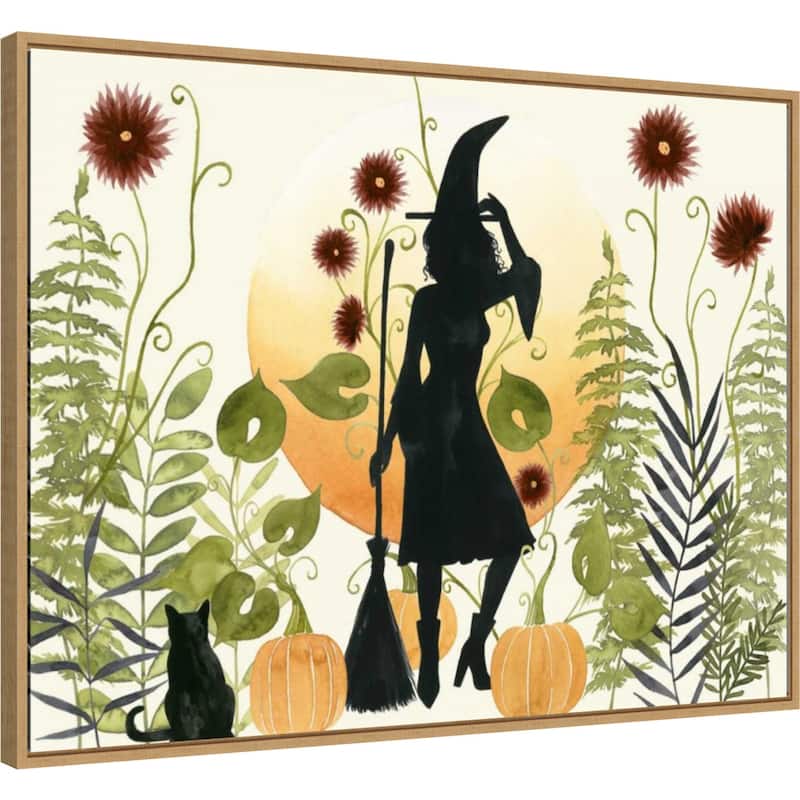 The Witchs Garden II by Grace Popp Canvas Art Framed - Sylvie Maple