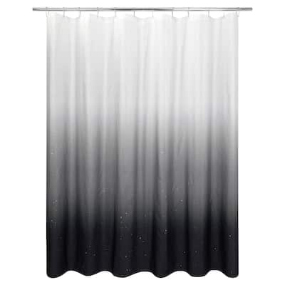 Ombre Sparkle Shower Curtain Grey