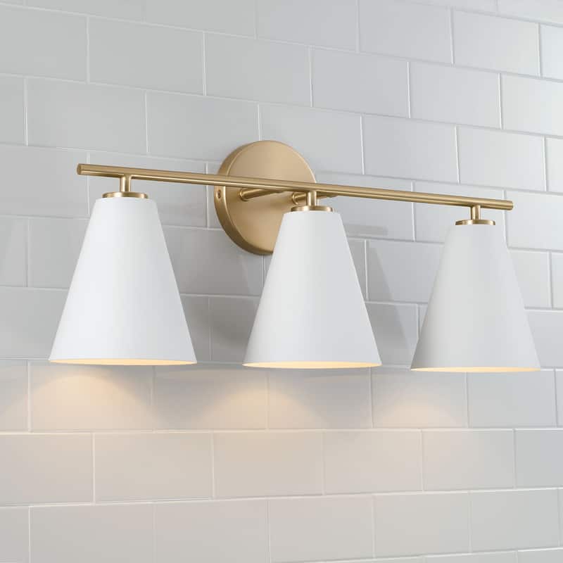 Charlie 3-Light Vanity - 24"W x 10"H x 7"E