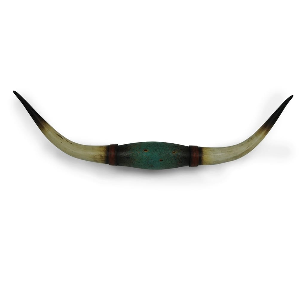 Paseo Road by HiEnd Accents Distressed Longhorn Wall Sculpture