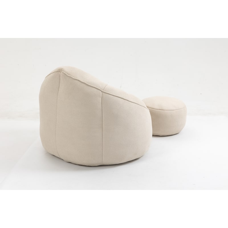 High Pressure Bean Bag Chair With Footrest
