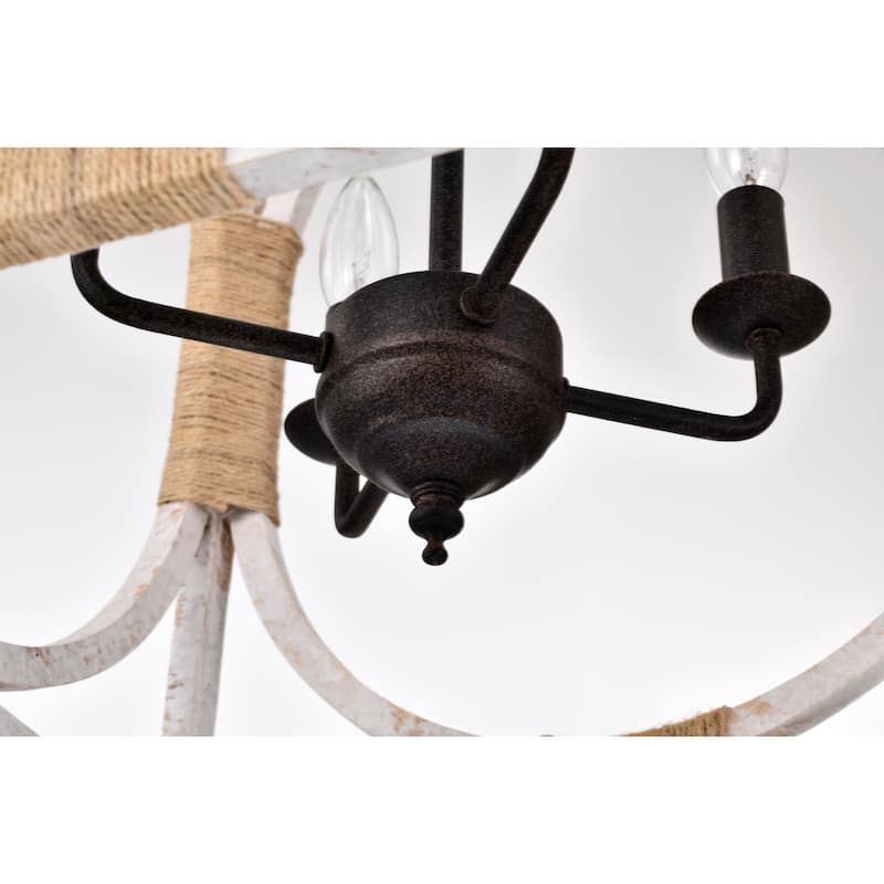 Regulus 14 Inch Farmhouse Vintage Pendant Lighted Chandelier