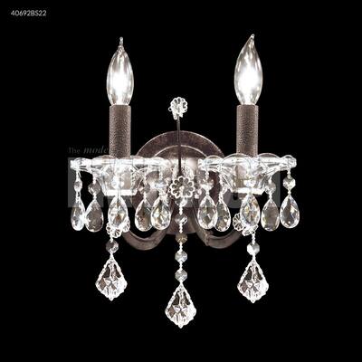 Crystal World Two Light Wall Sconce Cosenza Burnt Sienna - One Size