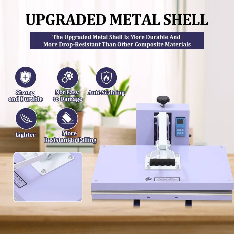 16 x 24 inches Heat Press Machine, Large Operating Panel T-Shirts Heat Press, Fast Heating, Digital Sublimation Printer