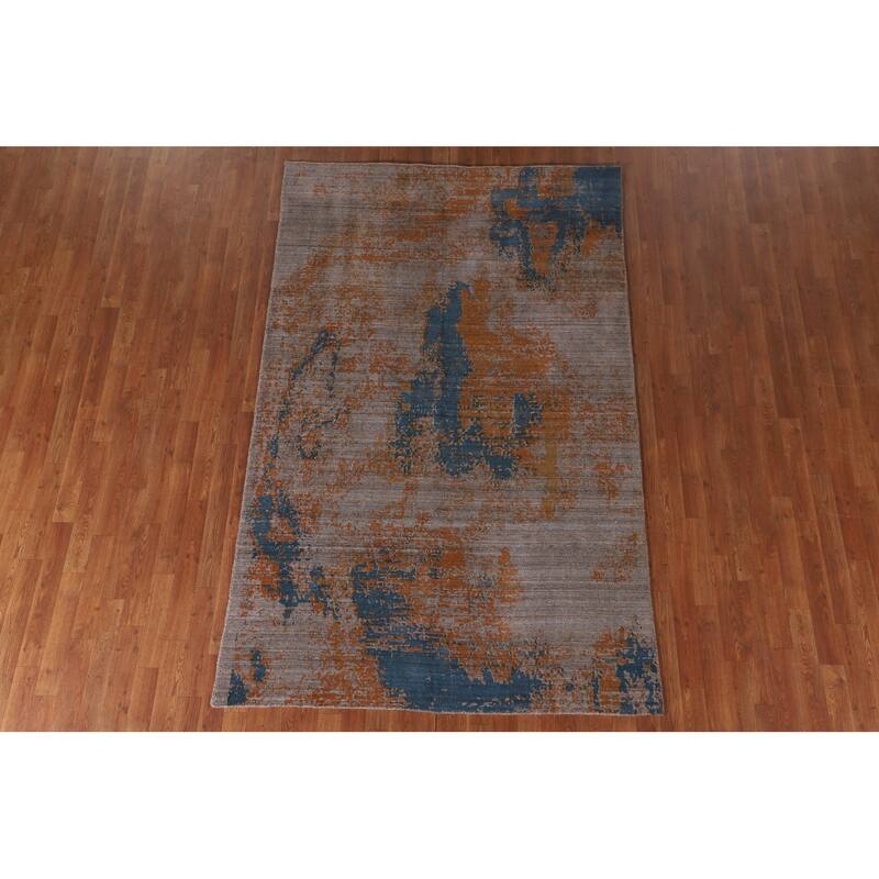 Abstract / Modern Area Rug Hand-Knotted Wool Carpet - 5'2" x 8'3"