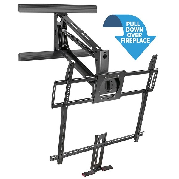 Shop Mount It Heavy Duty Fireplace Mantel Tv Mount Pull Down