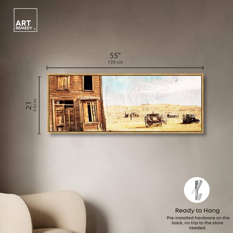 Ranch Panoramic Canvas by Art Remedy