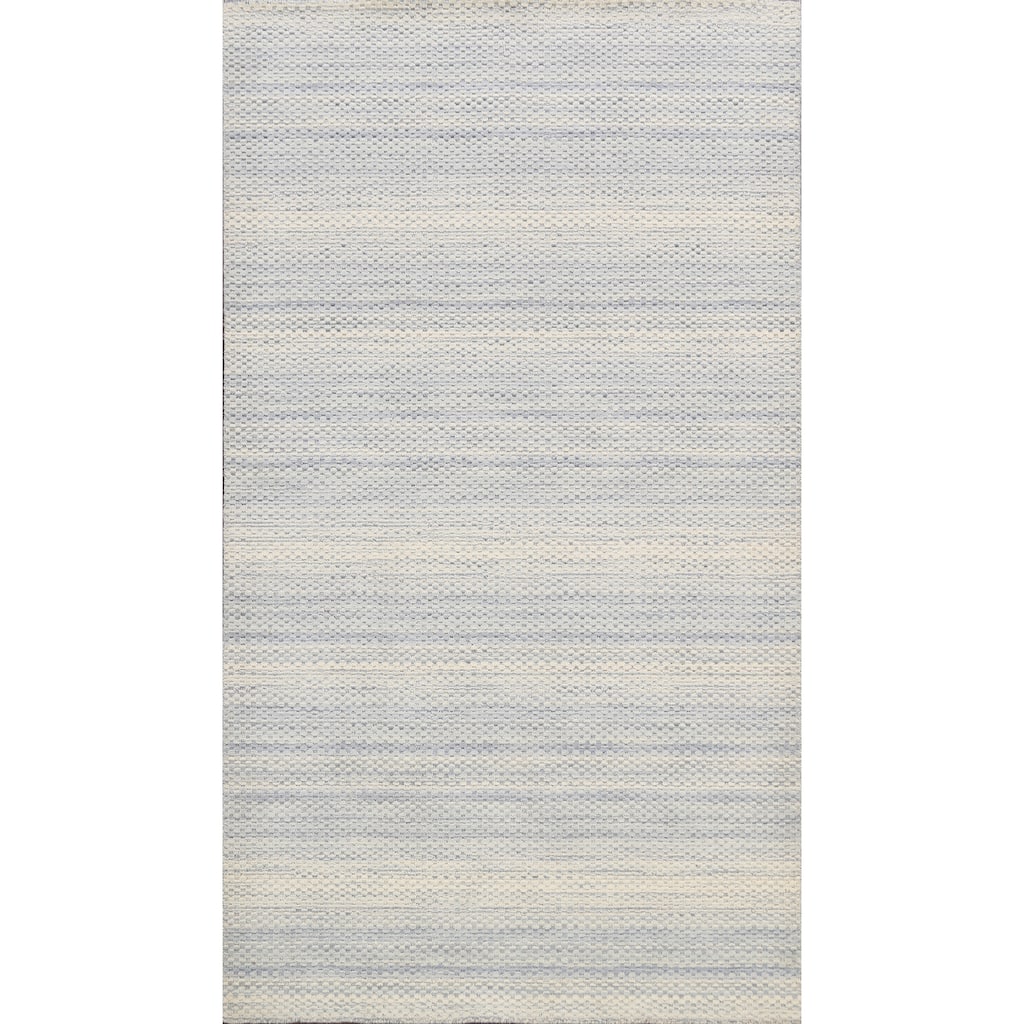 Geometric Modern Moroccan Oriental Foyer Area Rug Wool Hand-knotted - 5'3" x 7'8"