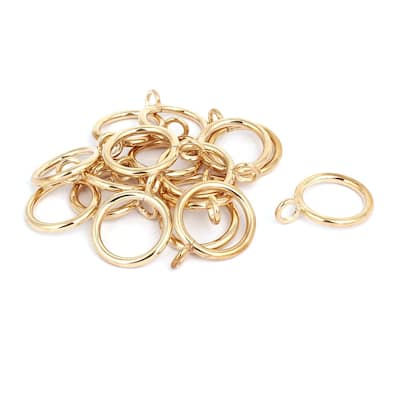 Metal Drapes Curtain Eyelet Rings Gold Tone 1" Inner Diameter 16pcs - Gold Tone