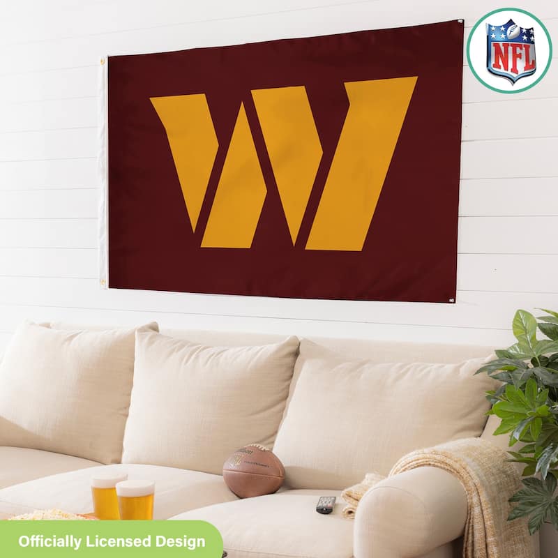 Washington Commanders Single Sided Flag w/ 2 Grommets, 3'x5'