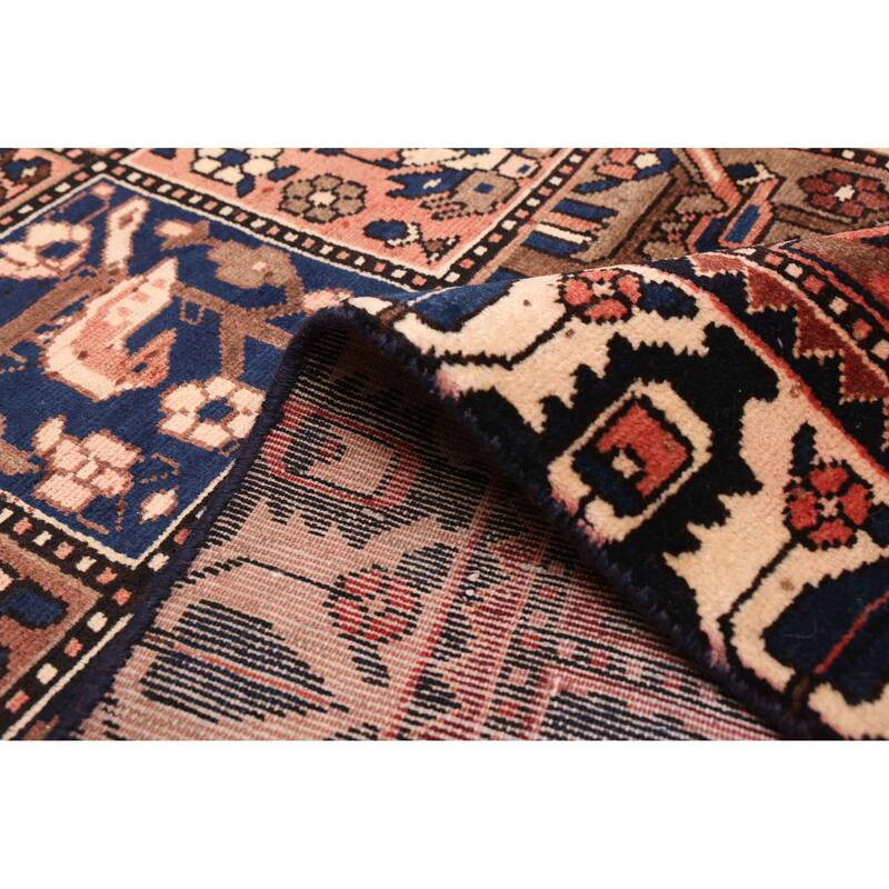 ECARPETGALLERY Hand-knotted Kayseri Vintage Dark Red Wool Rug - 4'10 x 9'8