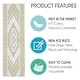 preview thumbnail 13 of 34, SussexHome Memorial Design 9" X 28" Stair Treads - 70% Cotton Anti-Slip Carpet Strips for Stairs-with Double Adhesive Tape