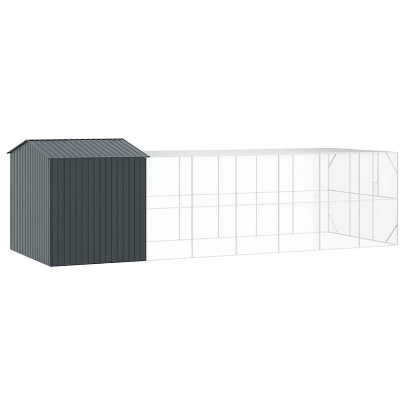 vidaXL Bird Cage Anthracite Galvanized steel