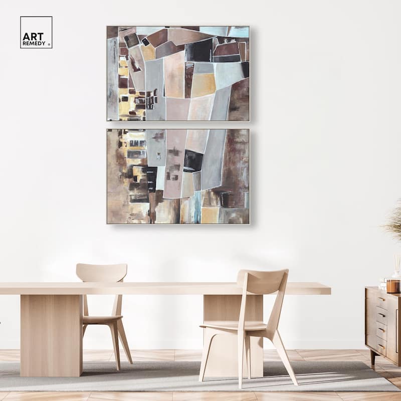 Wall Fragments Canvas Set of 2 by Art Remedy