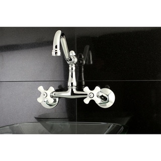 Vintage 6 in. Adjustable Center Wall Mount Kitchen Faucet ...
