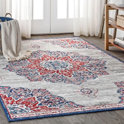 JONATHAN Y Traditional Persian Vintage Medallion Area Rug