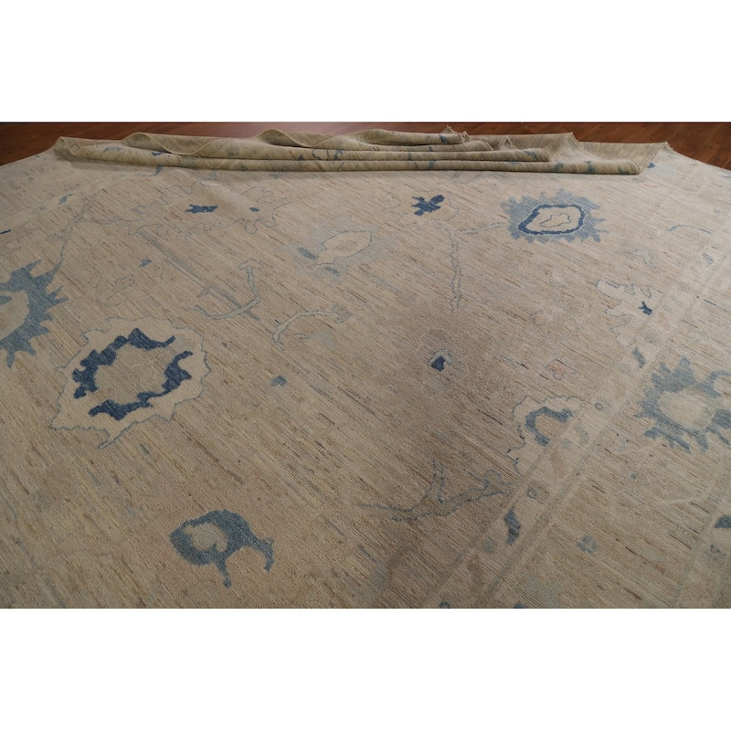 Oushak Oriental Area Rug Hand-knotted Wool Carpet - 10'0"x 13'5"
