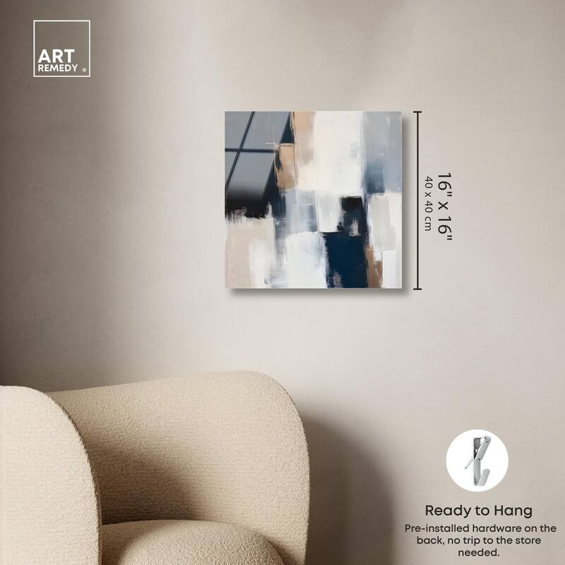 Blue Mood Depth II Acrylic by Art Remedy, Ready to Hang