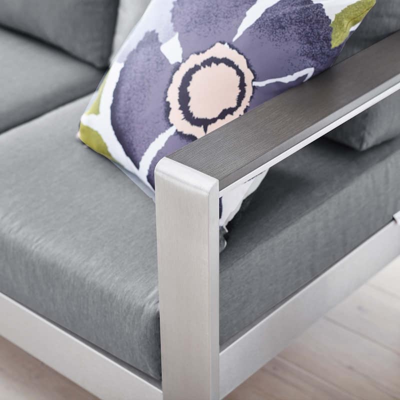 Shore Outdoor Patio Aluminum Sofa