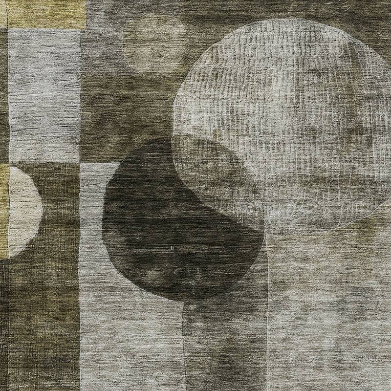 HomeRoots Geometric Transitional Rectangle Outdoor Rug