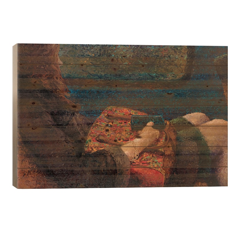 Penn Station Print On Wood by Iris Scott - Multi-Color - 18x26x1.5