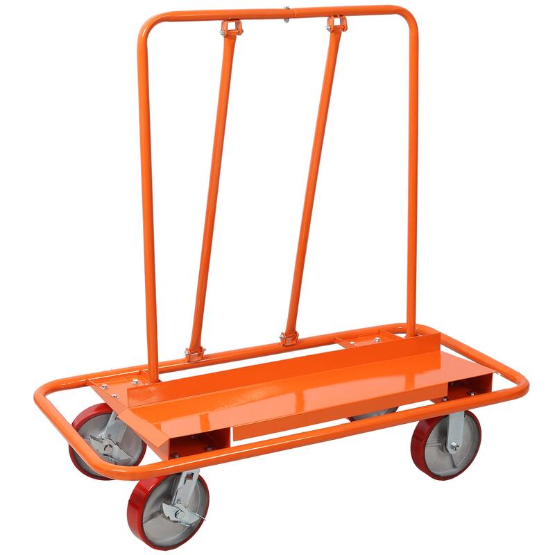 3300lbs load capacity Heavy Duty Drywall Sheet Cart & Panel Dolly - Orange